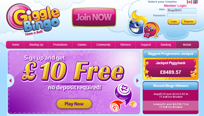 Giggle Bingo Mobile Giggle Bingo Mobile