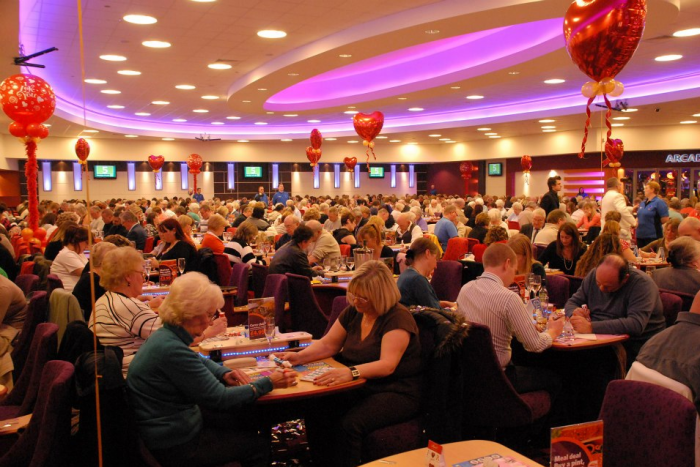 Inside the Westwood Cross Bingo hall on a busy day