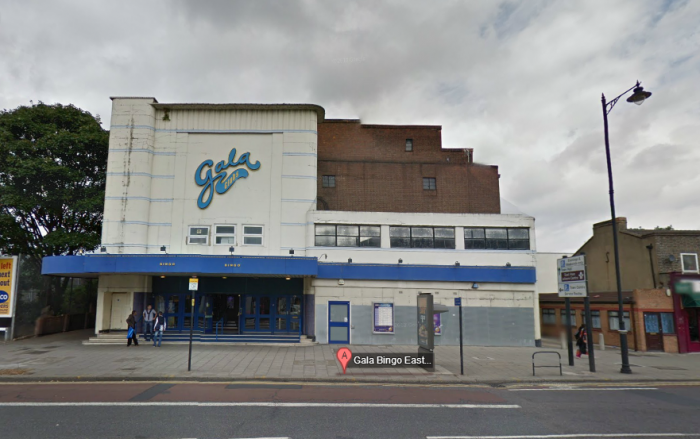 A look at the outside of Gala Bingo East Ham