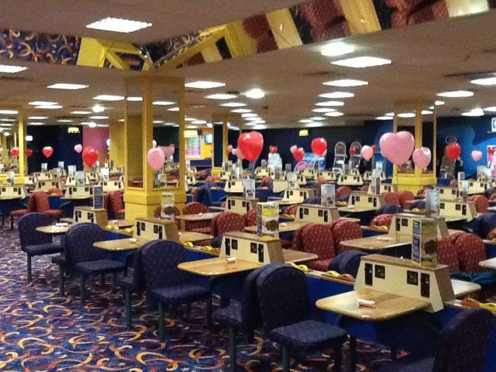 Lovely decorations as they celebrate Valentine's Day at Gala Woking