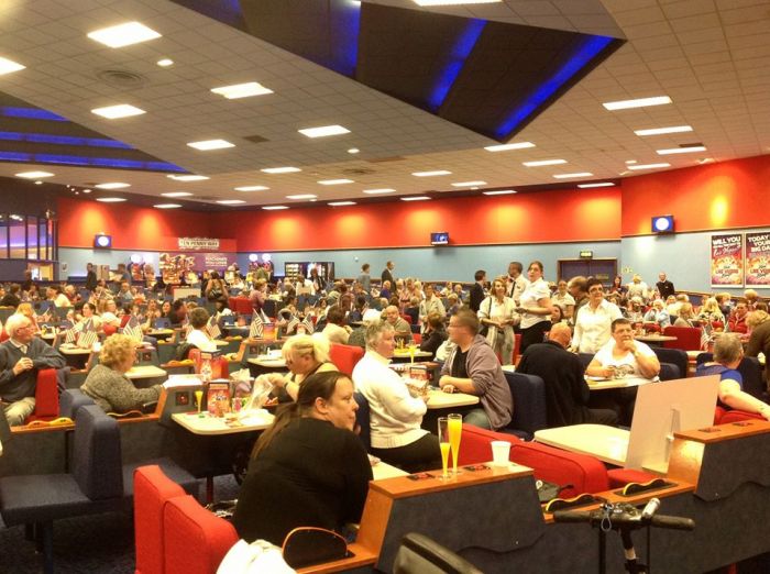 Inside the modern Crawley based bingo hall