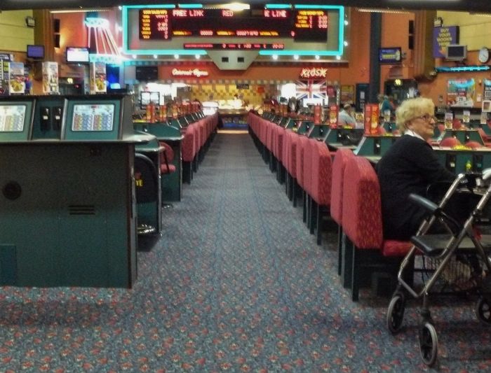 Interior picture of the Loughborough based bingo hall