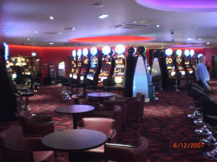 The slots and gaming area