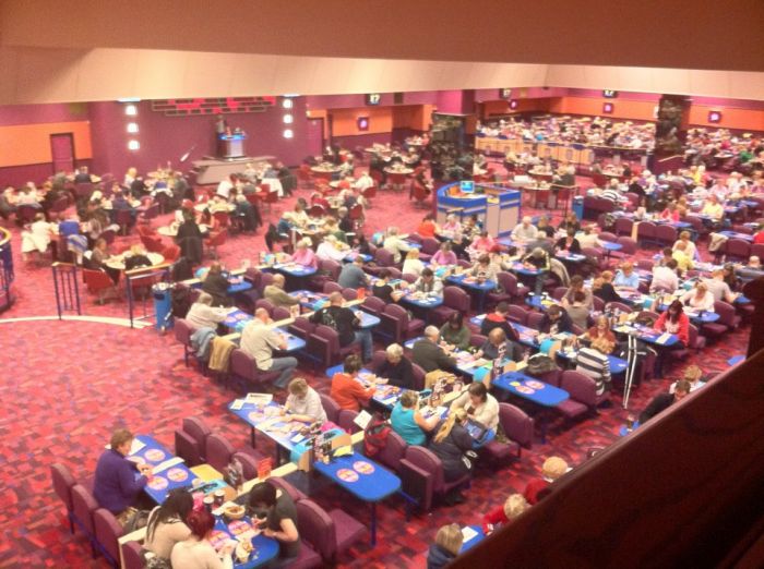 Interior picture of the bingo hall facilities