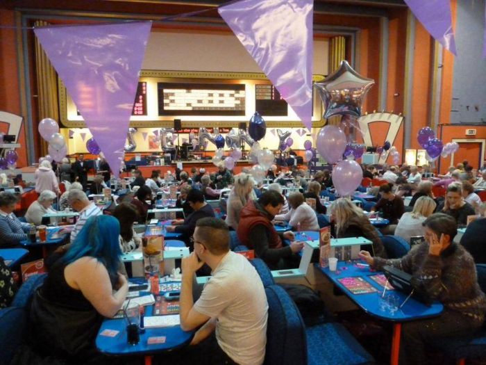 Inside the bingo hall