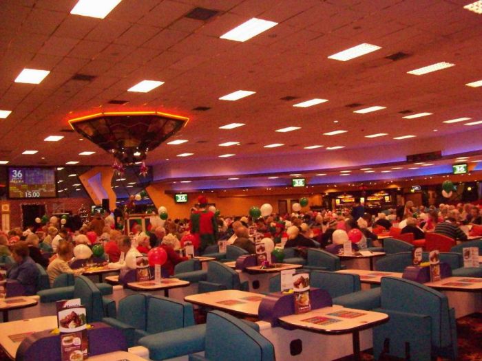 inside a packed out bingo hall