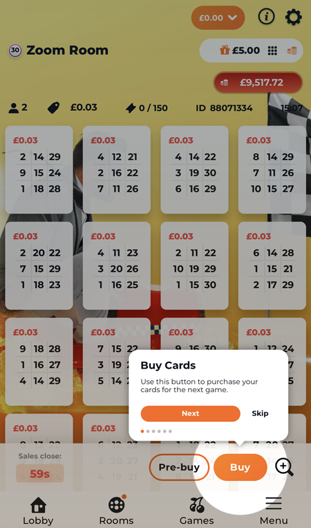 bingo tickets image