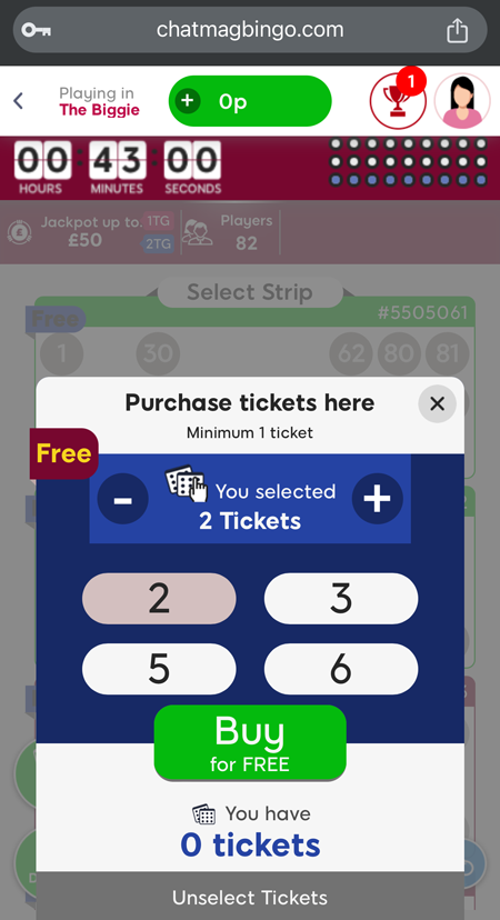 free bingo screenshot