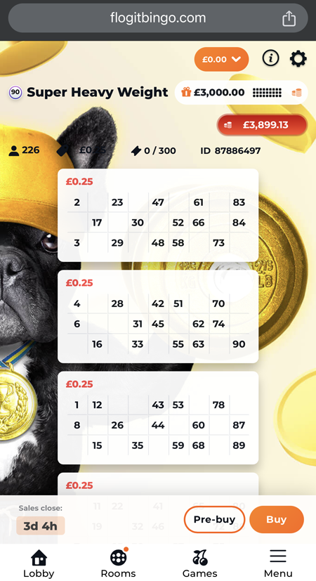 jackpot bingo game tickets