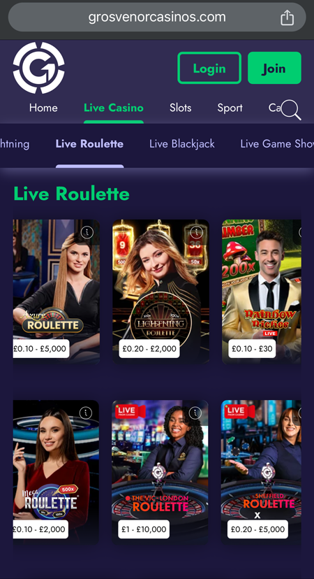 roulette lobby 