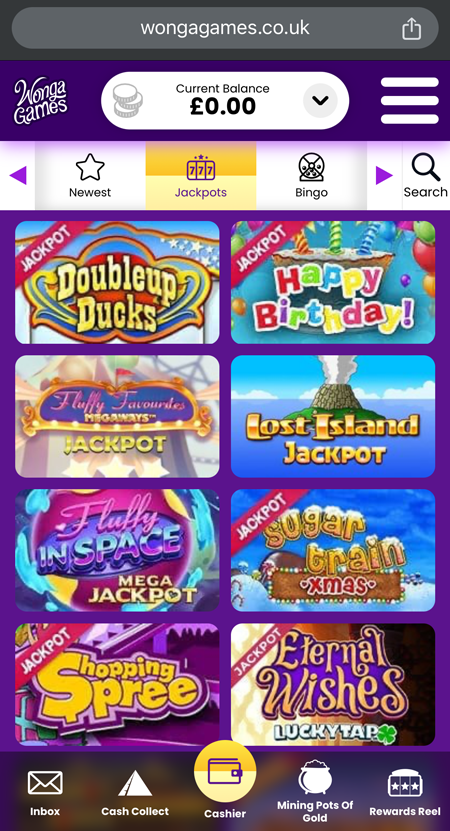 mobile slots lobby picture