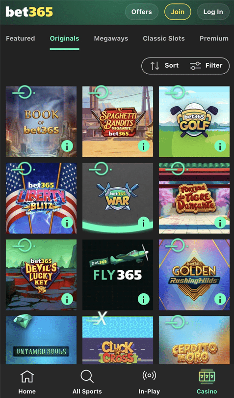 bet365 mobile casino
