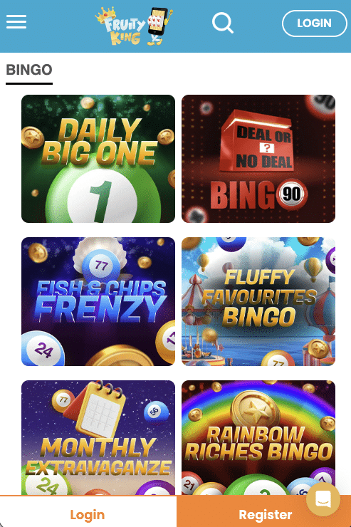 bingo games lobby