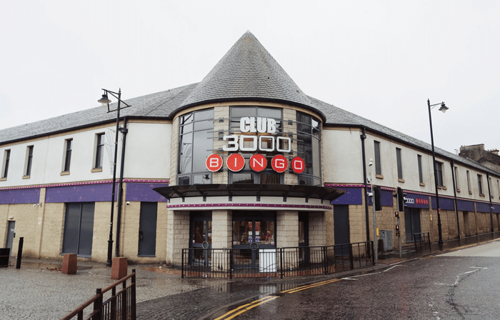 Outside picture of Club 3000 Bingo Kilmarnock