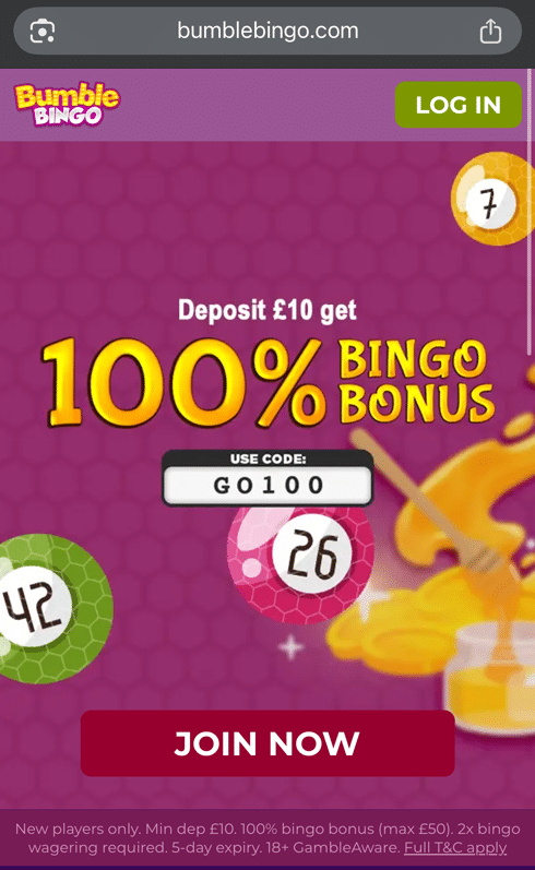 new player bonus