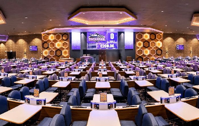 interior picture of the main Club 3000 Blackpool bingo hall