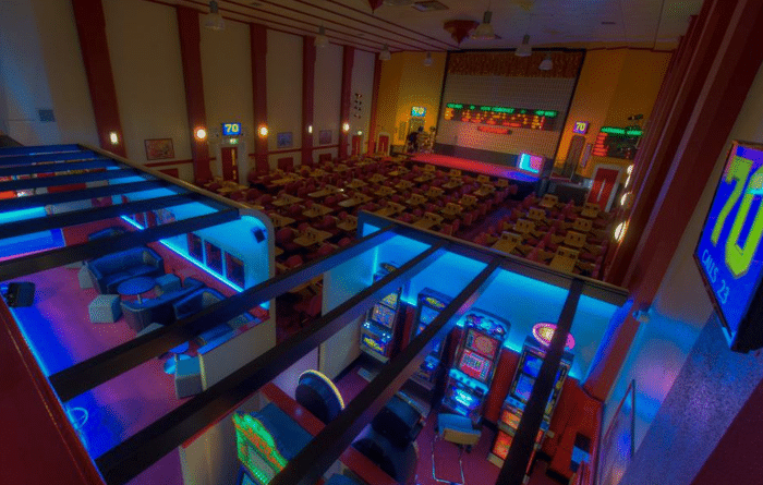 New Coronet Bingo Didcot showing the main hall, bar and slots area