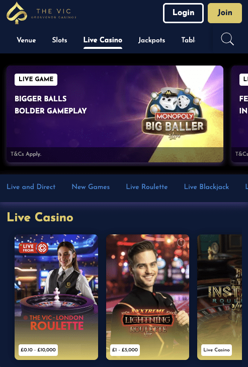 Live Casino Games
