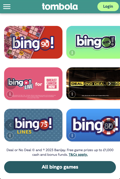 bingo lobby