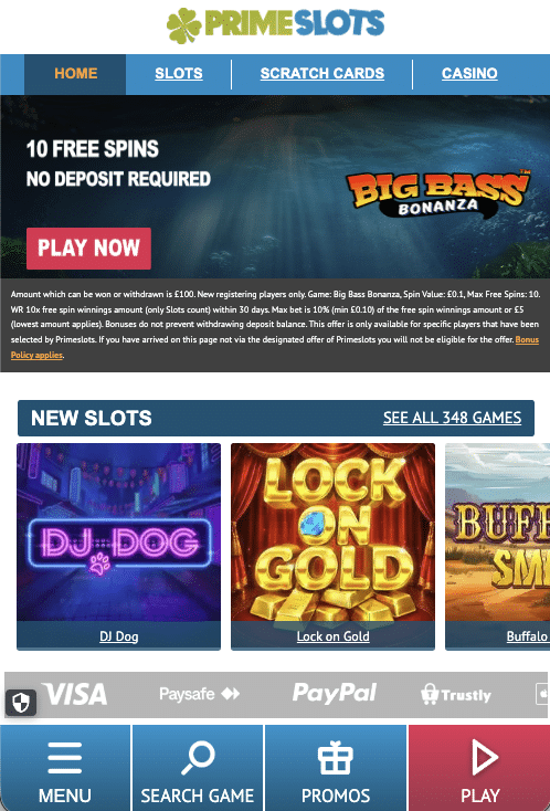 homepage bonus