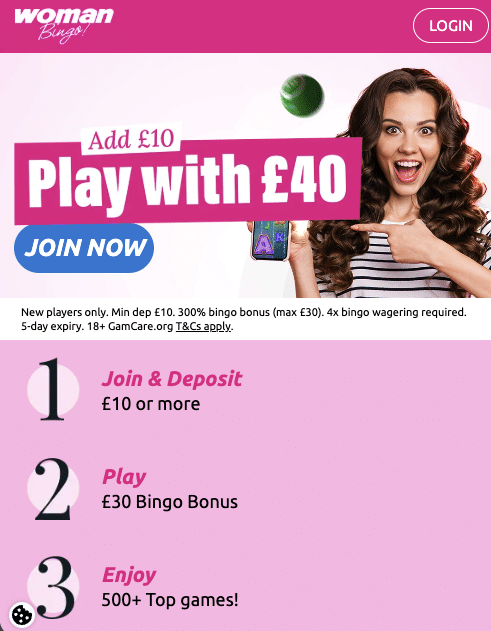 Homepage offer lander