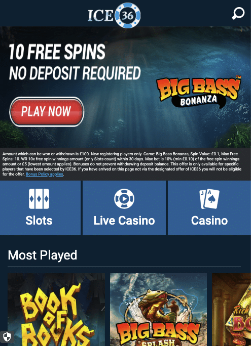 Ice365 homepage welcome offer